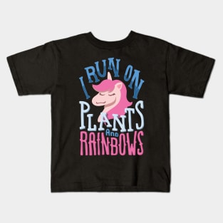 Funny Vegan Shirts I vegetarian unicorn gift Kids T-Shirt